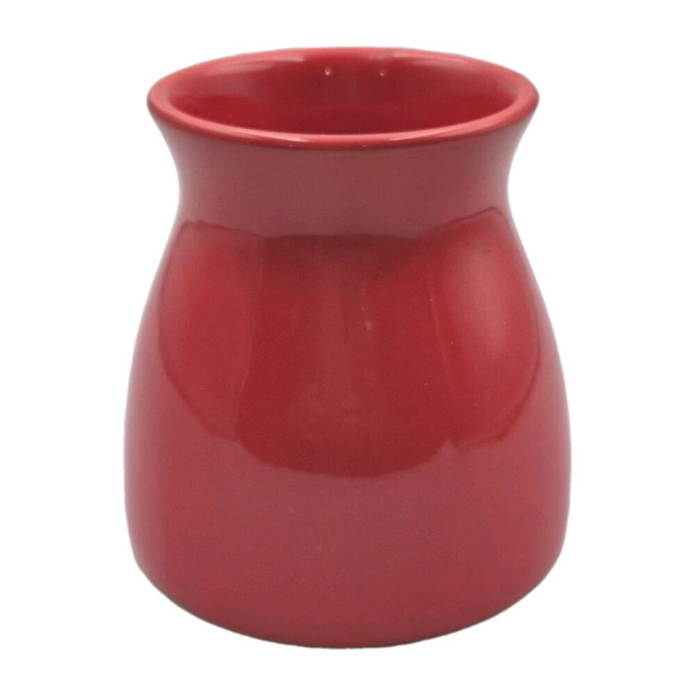 Cherry Red Short Ceramic Vase 4.75" Edible Arrangements